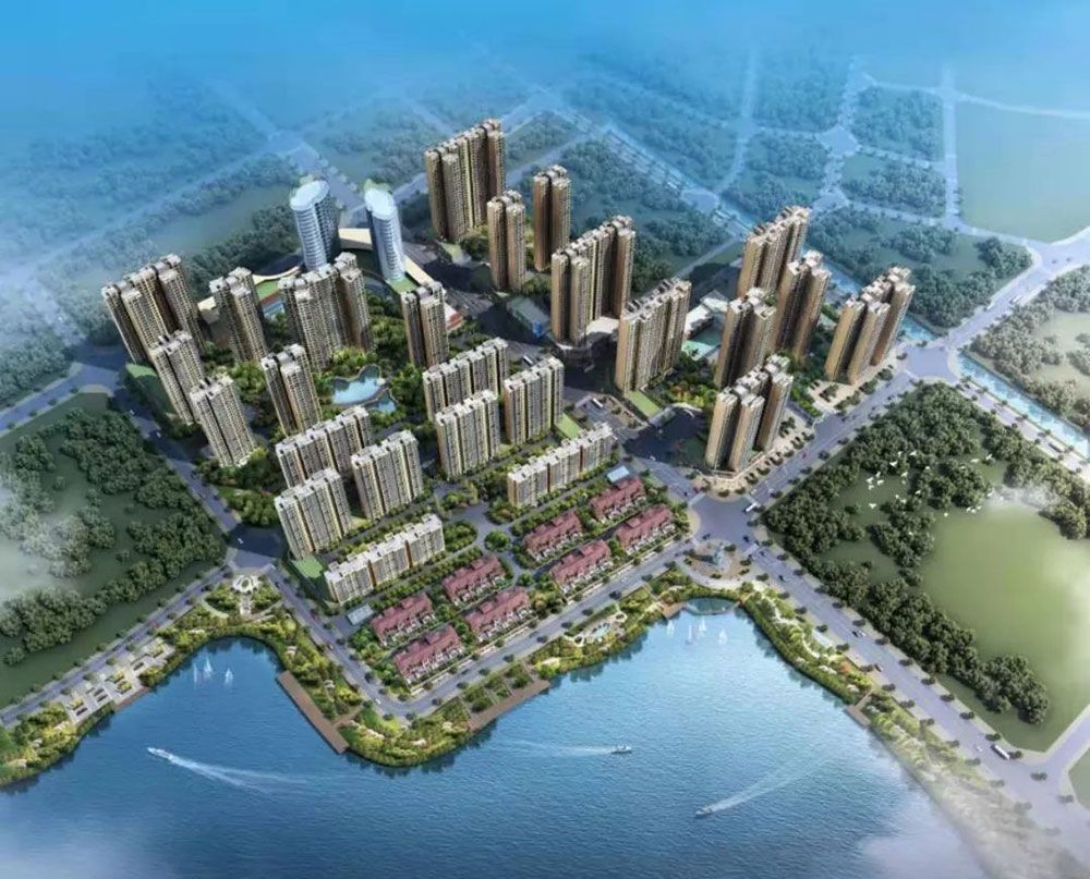 华容县金湖龙湾效果图