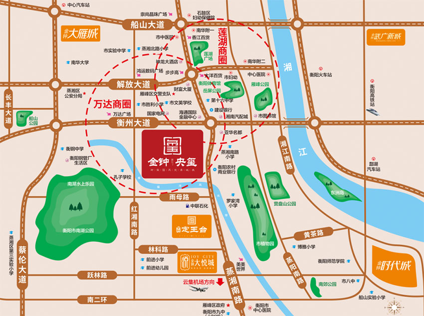 雁峰区金钟央玺区位图