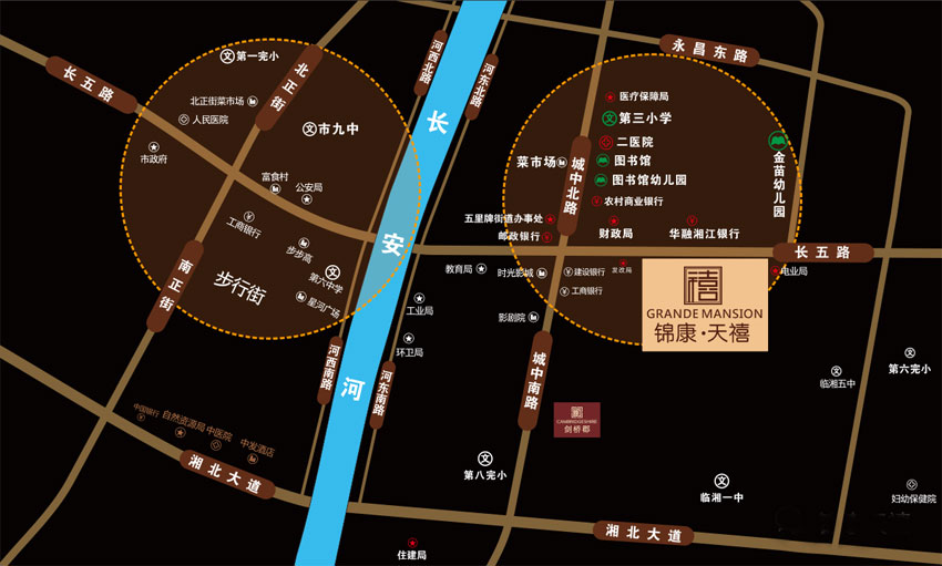 临湘市锦康天禧区位图