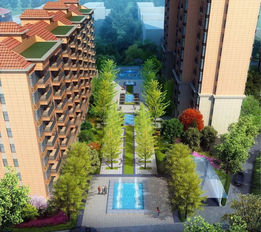 祁东县金桂园小区实景图