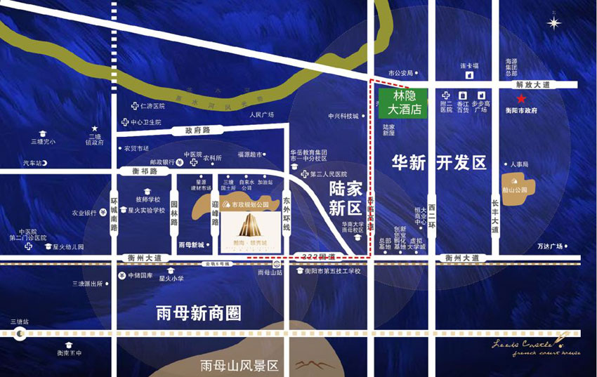 衡南县瀚海领秀城效果图