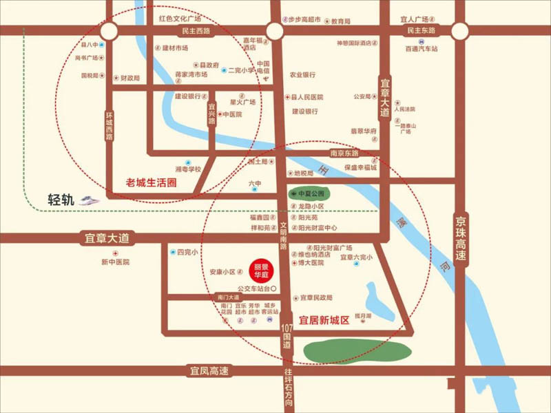 宜章县丽景华庭区位图