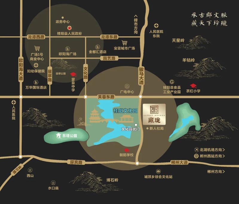 桂阳县藏珑区位图