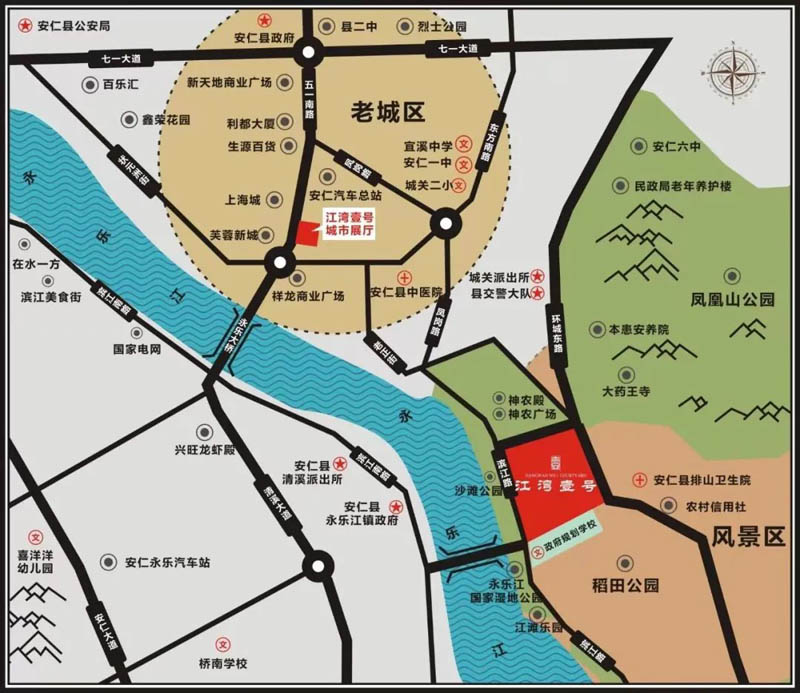 安仁县江湾壹号区位图