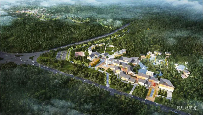 北湖区仙岭湖畔实景图