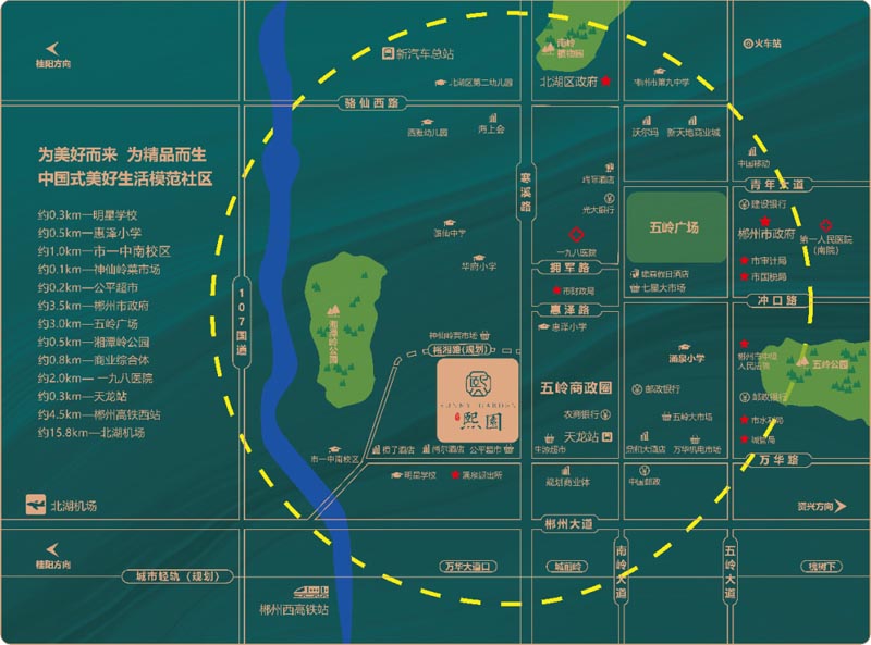 北湖区楚鑫顺熙园区位图