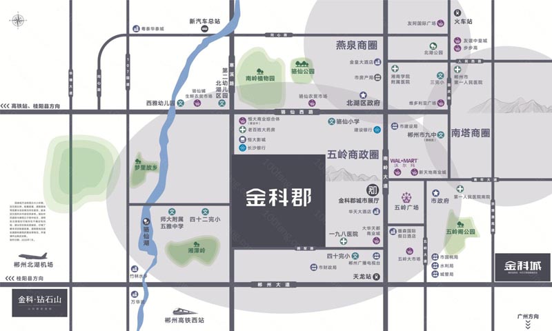 北湖区金科郡区位图