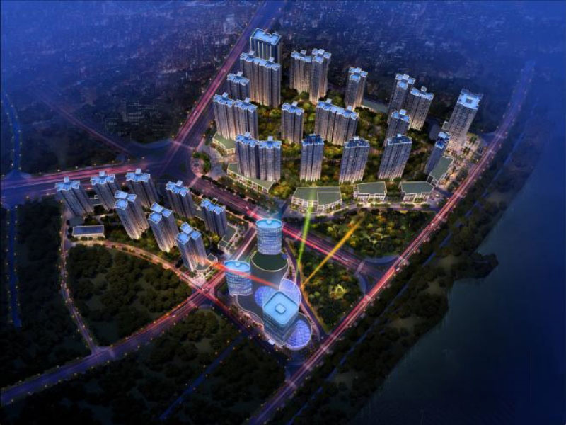 株洲市财富湘江效果图
