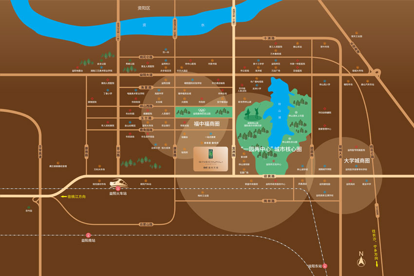 赫山区青春里·鑫悦天禧区位图
